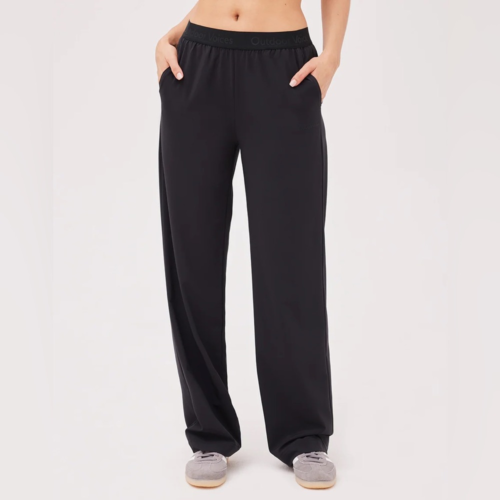Outdoor Voices Black Relay Wide Leg Pant Size XL
